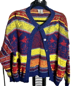 Icewear Women’s 100% Pure Laine Vierge Wool Cardigan Sweater Sz Medium - Picture 1 of 9