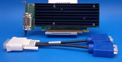 HP NVIDIA QUADRO NVS 290 256MB DDR2 VIDEO CARD 456137-001 & HP Cable 338285-008 - Image 1 of 4