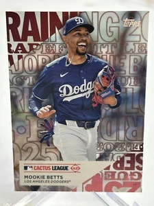2025 TOPPS SERIES 1 MOOKIE BETTS OF DODGERS #TG-17 CACTUS LEAGUE SP - Picture 1 of 2