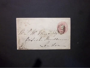 Buckinghamshire Briefpapier 1849 QV 1d rosa Umschlag 310 Ziffer GERRARDS CROSS - Bild 1 von 2