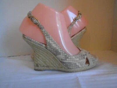 Cuñas Sam Edelman para mujer con estampado de serpiente talla 6 1/2 B Foto 1 de 4