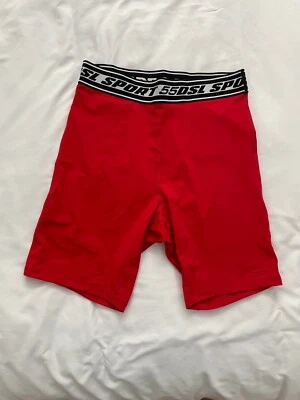 Pantalones Cortos de Ciclismo DIESEL Logo Cintura en Rojo RARO Foto 1 de 4