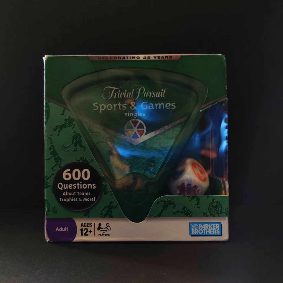 Trival Pursuit Sports & Games Singles 600 Questions Hasbro Parker Brothers 2008