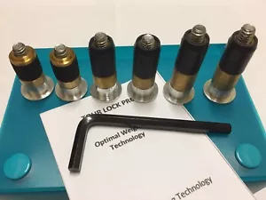 Paquete de 6 pesos Tour Lock Counter Balance (plateado-16,20 g,25 g) con llave/manual - Imagen 1 de 6