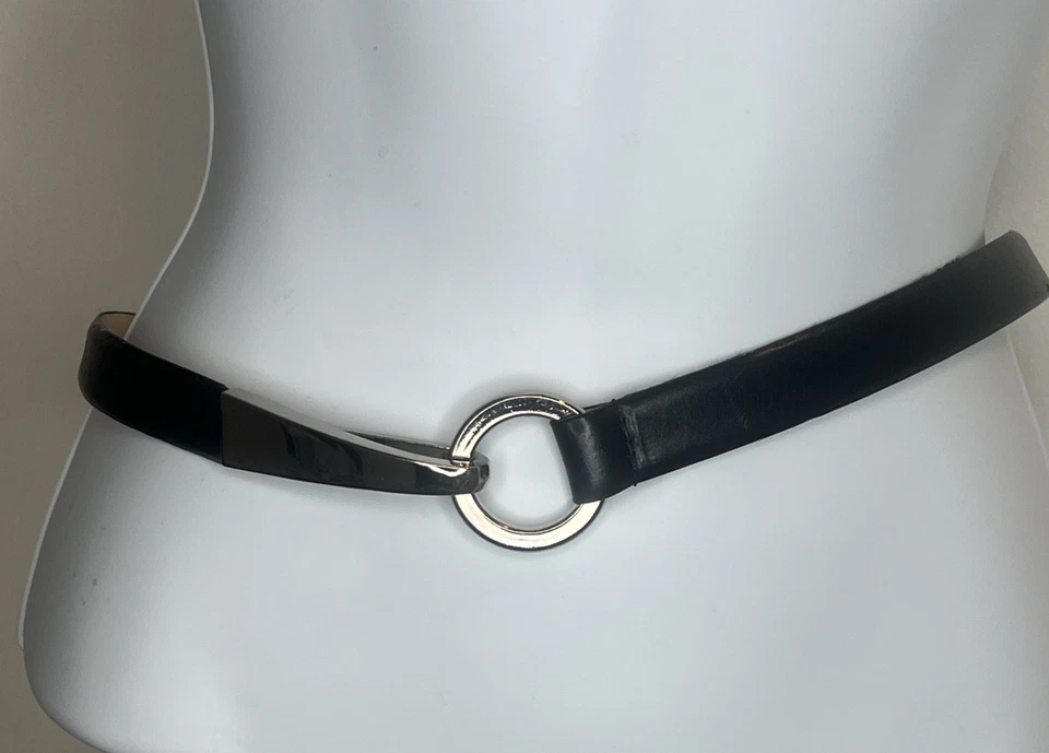 Cinturón Via Spiga Mujer Cuero Italiano Negro Talla M Foto 1 de 4