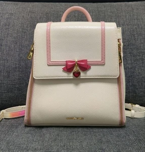 Sailor Chibi Moon Pink White backpack Samantha Vega collaboration Ribbon Used - Picture 1 of 12