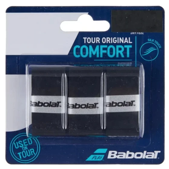 Babolat Tour Original Paquete de 3 Negro Seco Overgrip Tenis Raquetball Pickleball Foto 1 de 1
