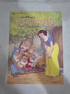 Walt Disney's Snow White And The Seven Dwarfs Big Golden Book 1984 - Imagen 1 de 13