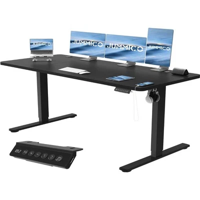 Höhenverstellbarer Schreibtisch Elektrisch Computertisch Bürotisch Memory USB - Bild 1 von 4