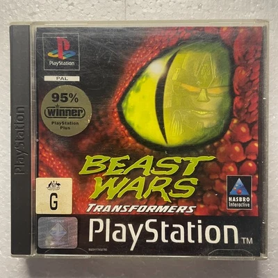 Beast Wars Transformers Sony PlayStation 1 PS1 PAL Game w Manual Tested - Image 1 of 3