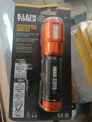 Klein Tools (56412) Rechargeable LED Flashlight with Worklight #4123 - Image 1 of 3