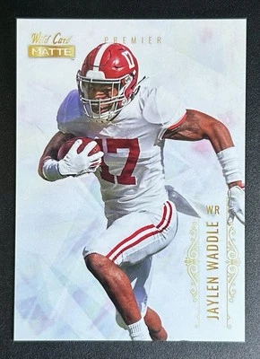2021 Wild Card Matte White Jaylen Waddle RC #MBC-12 - Image 1 of 2