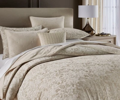 Hotel Collection Foglia 3 Pc Duvet Cover Set Beige King $ 550 - Image 1 of 4