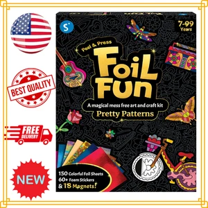 Foil Fun - Graziosi modelli, 18 magneti fai da te arte senza problemi, parte creativa colorata - Foto 1 di 7