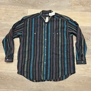 Vintage 90s Guess Georges Marciano Southwest Aztec Button Down Shirt XL NWT USA - Picture 1 of 14