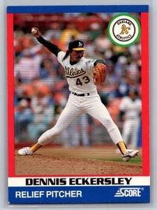 1991 Score 100 Superstars #73 Dennis Eckersley - Bild 1 von 2