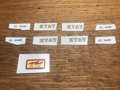 Kit Transfert pour Train Hornby Autorail Bugatti Micheline ETAT Triple Échelle O - Photo 1/3