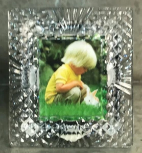 New Vintage Shannon Crystal Designs of Ireland Picture Frame Holds 2x2.5” Photo - Picture 1 of 10