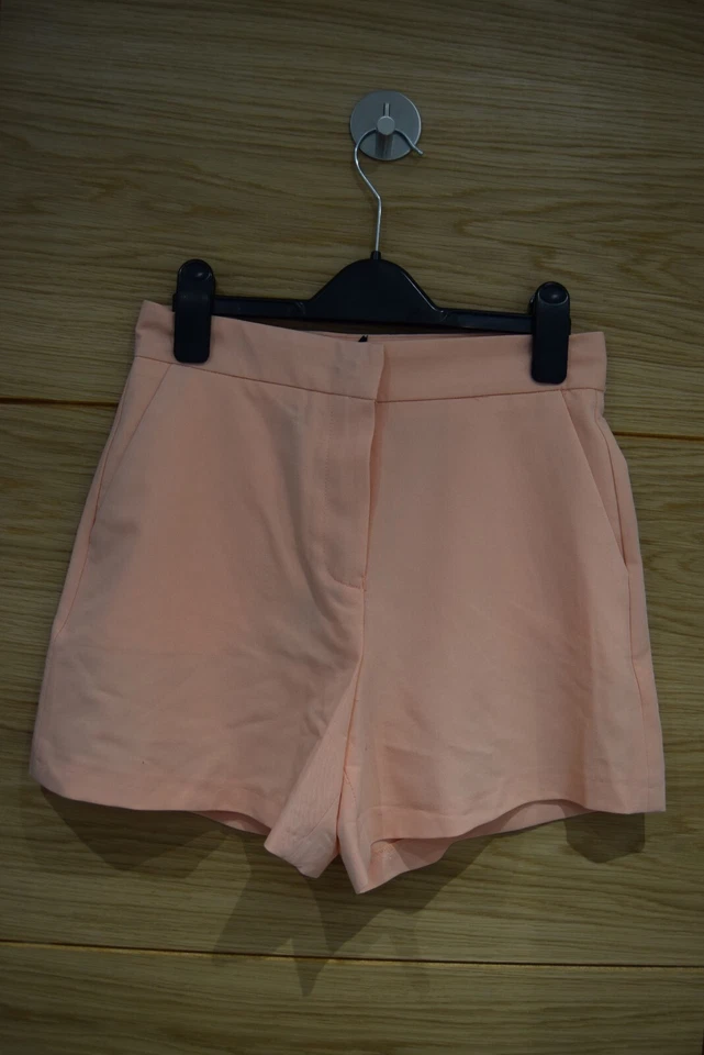 MILLIE MACKINTOSH PEACH  SIDE POCKET SUMMER SHORTS  SIZE UK  10         R6 - Image 1 of 3