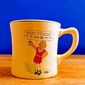 Ovaltine Child’s Mug Cup Little Orphan Annie & Dog Sandy Homer Laughlin Vintage - Picture 1 of 14