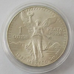 México Libertad 1 OZ Plata 1987 - Imagen 1 de 2