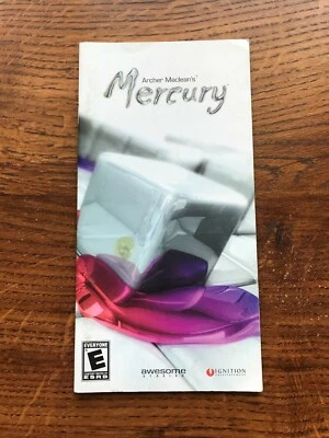 Mercury Playstation Portable Sony PSP Manual Only - Image 1 of 2