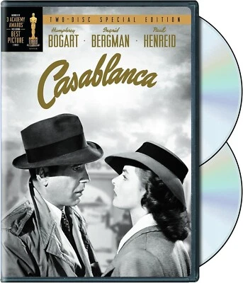 Casablanca  - Humphrey Bogart, Ingrid Bergman, Claude Raines New 2 Disc DVD set - Image 1 of 3