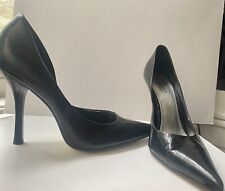 GUESS BY MARCIANO~VINTAGE CARRIE LEATHER STILETTO PUMPS in BLACK WOMEN'S SZ 8.5