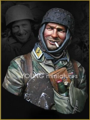 Young Miniatures - German Fallschirmjager Ardennes  - 1/10th Resin Bust - YM1828 - Image 1 of 4