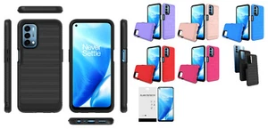 For OnePlus Nord N200 5G DE2117 DE2118 Lining Hybrid Case Cover + Tempered Glass - Picture 1 of 7