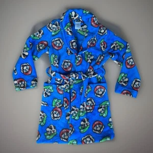 Nintendo Super Mario Bros Mario & Luigi Boys Size 10 Robe - Picture 1 of 5