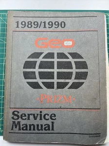 Geo Prizm 1989 1990 manual de reparación de servicio de fábrica OEM de colección tapa dura  - Imagen 1 de 4