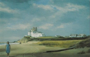 POSTCARD Alexander Farnham "Walk on New England Beach" c1990 Unused Rhode Island - Picture 1 of 2