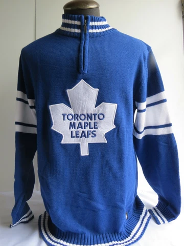 Toronto Maple Leafs Cotton Sweater - Partial Zipper Front - NWT - Men's Large Cover