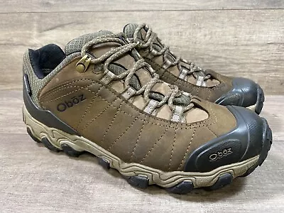 Oboz Bridger Low BDry Impermeable Senderismo Zapatos Tenis Marrón Negro Para Hombres Talla 9 Foto 1 de 4