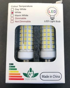 E11 LED Bulbs (2 pack) Dimmable White Energy Saving - Picture 1 of 5