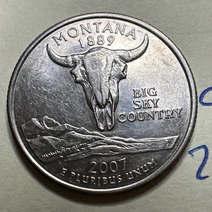 2007 D Montana 50 States Quarter • 25C 9276N - Picture 1 of 3