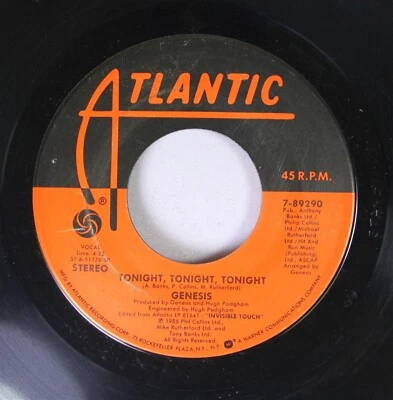 Rock Nm! 45 Genesis - Tonight, Tonight, Tonight / In The Glow Of The Night - Image 1 of 2