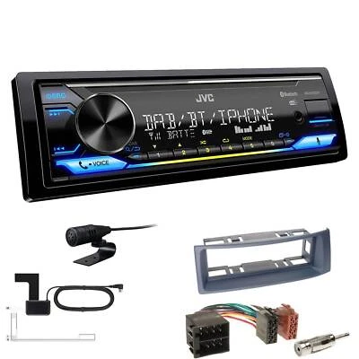 JVC KD-X472DBT Radio Bluetooth DAB für Renault Megane I Megane Scenic dunkelgrau - Bild 1 von 4