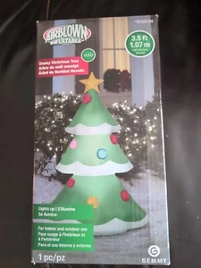 Gemmy Airblown Inflatable Snowy Christmas Tree 3.5' tall - Picture 1 of 2