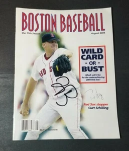 August 2004 Boston Red Sox Baseball Magazine Wild Card Or Bust Signed Ted Lilly - Picture 1 of 3