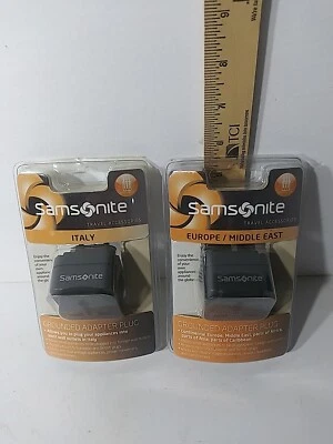 Samsonite Grounded Adapter Plug Italy And Europe/Middle East - Image 1 of 4