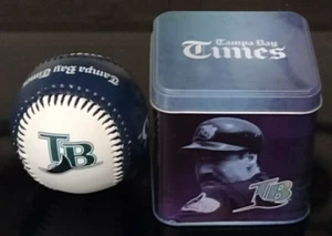 Tampa Bay St Petersburg Times Devil Rays Collectable Baseball in Tin Match-Up - Picture 1 of 11