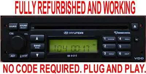 Hyundai Getz Amica Matrix Radio Stereo CD Player RDS VDO Genuine 79DC631/97 - Picture 1 of 19