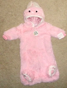 Pink Bunny Rabbit Baby Bunting Halloween Costume Size 0-6 Months NEW - Picture 1 of 5