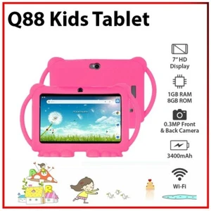 7" Kids Tablet 1+8GB Education Tool Quad Core Bluetooth Wi-Fi Android PC Tablet - Picture 1 of 12