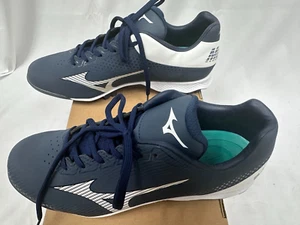 Mizuno Scarpa da Baseball Uomo Wave Lightrevo, Bianco Navy Taglia 8 Tacchetti - Foto 1 di 7