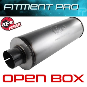 aFe Mach Force-Xp Stainless Diesel Muffler 4" Inlet x 4" Outlet x 30" L 49-91002 - Picture 1 of 10