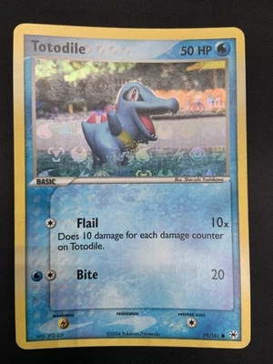 2004 EX Hidden Legends 79/101 Totodile Reverse Holo - Image 1 of 4