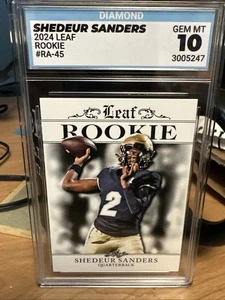 shedeur sanders 2024 Leaf Rookie A Graded 10 - Picture 1 of 2